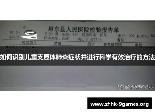 如何识别儿童支原体肺炎症状并进行科学有效治疗的方法